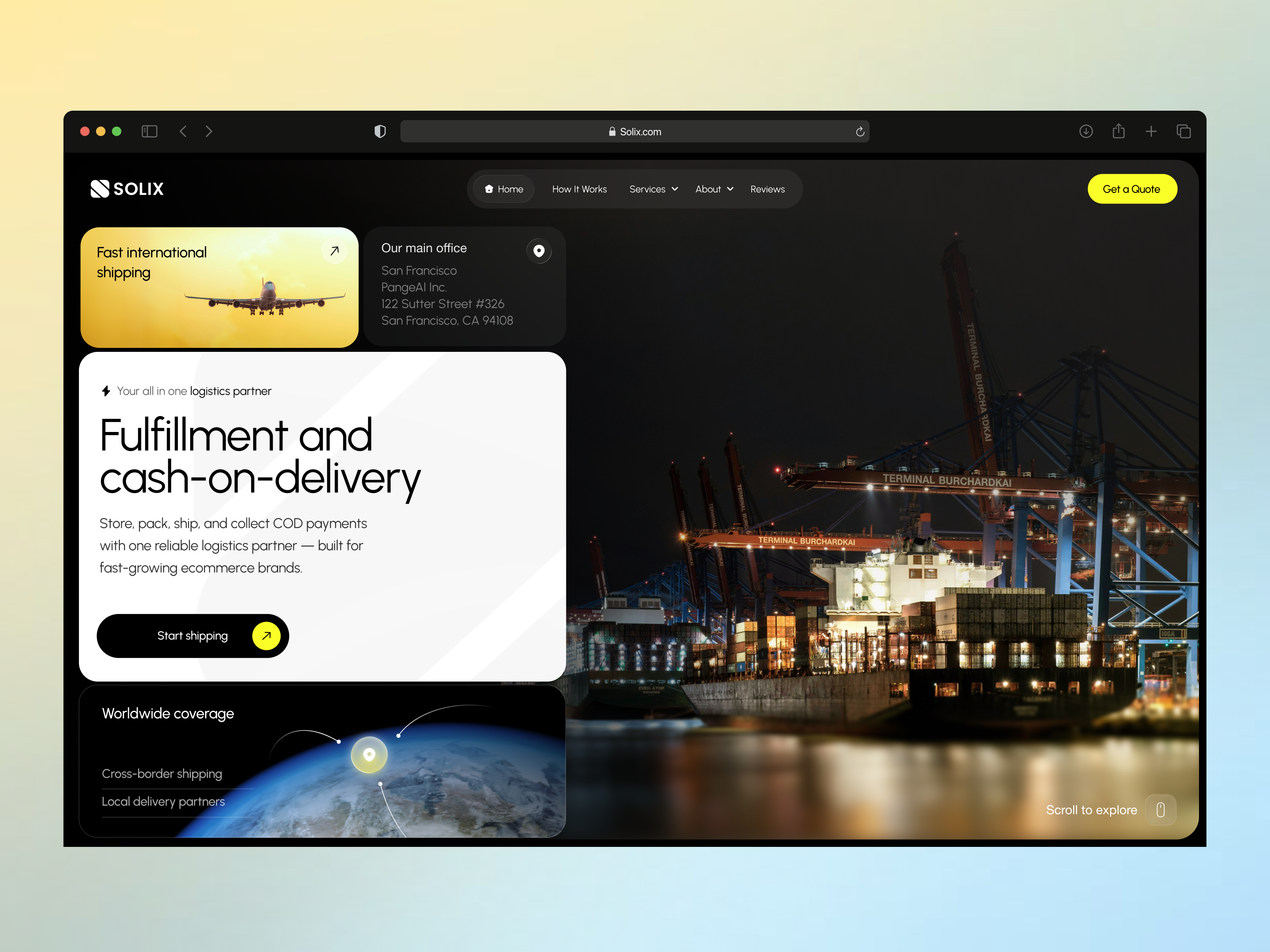 UI-UX for Logistics design interface product service ui uiux ux web website