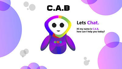 C.A.B Chat Bot Rebound Shot character chatbot graphic design