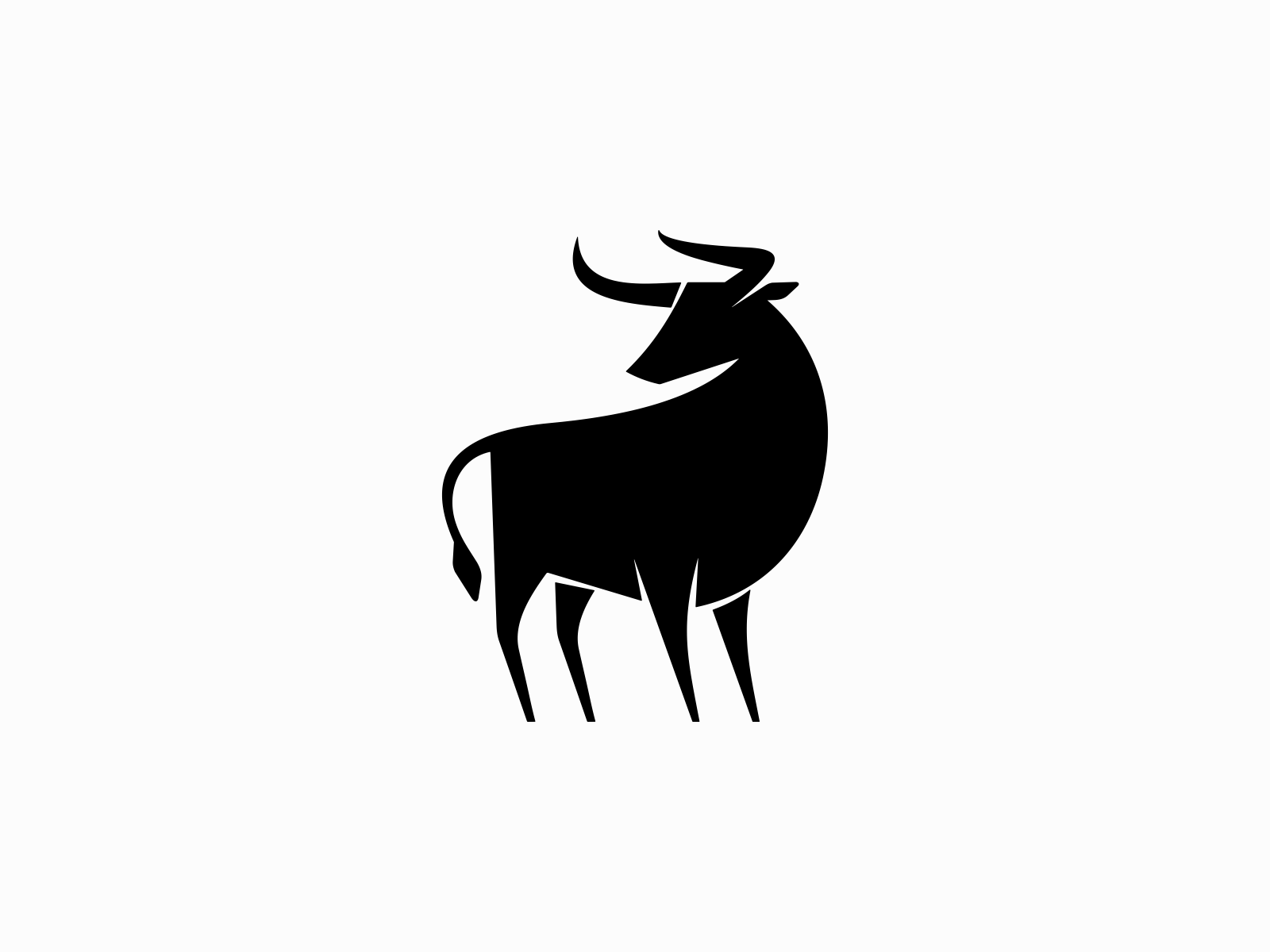 Bold Standing Bull Logo
