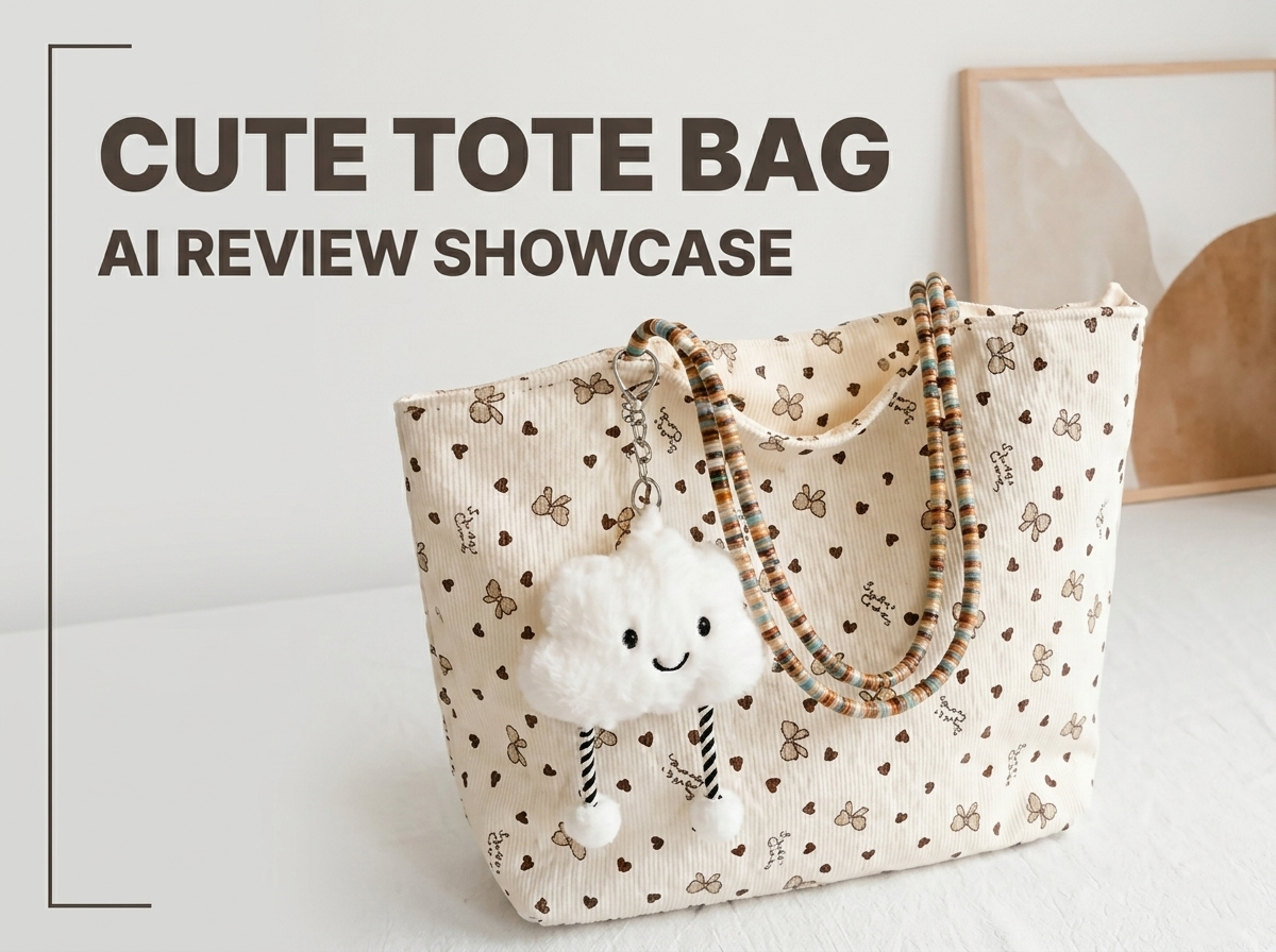 AI UGC Product Video - Tote Bag Heart Bow Print accessory design ai video creative direction digital advertising e commerce ad fashion marketing motion graphics portfolio showcase product promo social media ad tote bag ugc marketing video editing video production