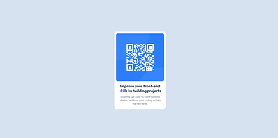 QR CODE CARD creative design design minimal page design ui web