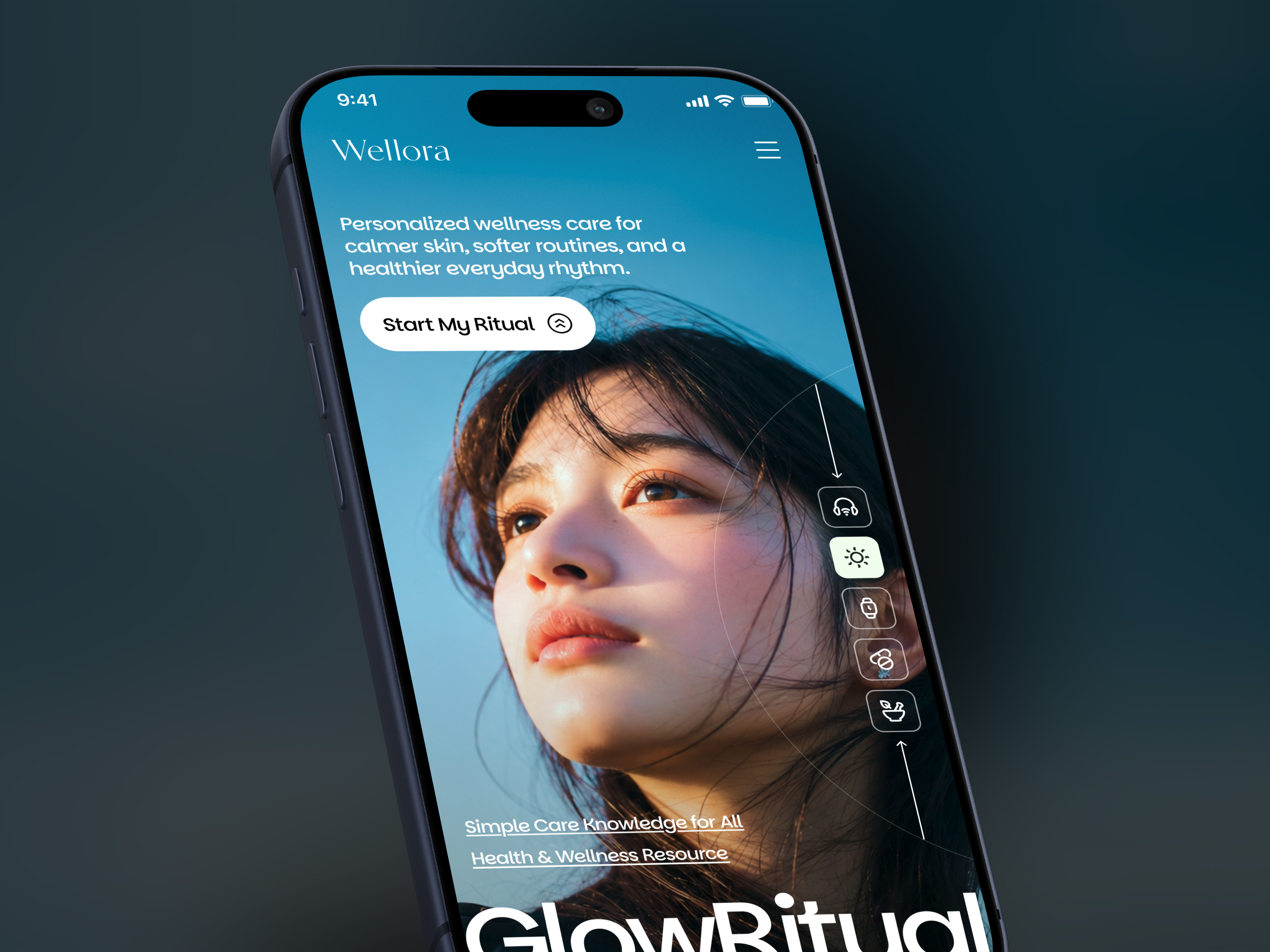 Mobile Responsive - Wellora focotik agency healthcare healthcare landing healthcare website homepage landing landing page medical mobile responsive mobile ui mobile web responsive responsive design responsive website skincare telehealth ui ux design website design wellness wellora