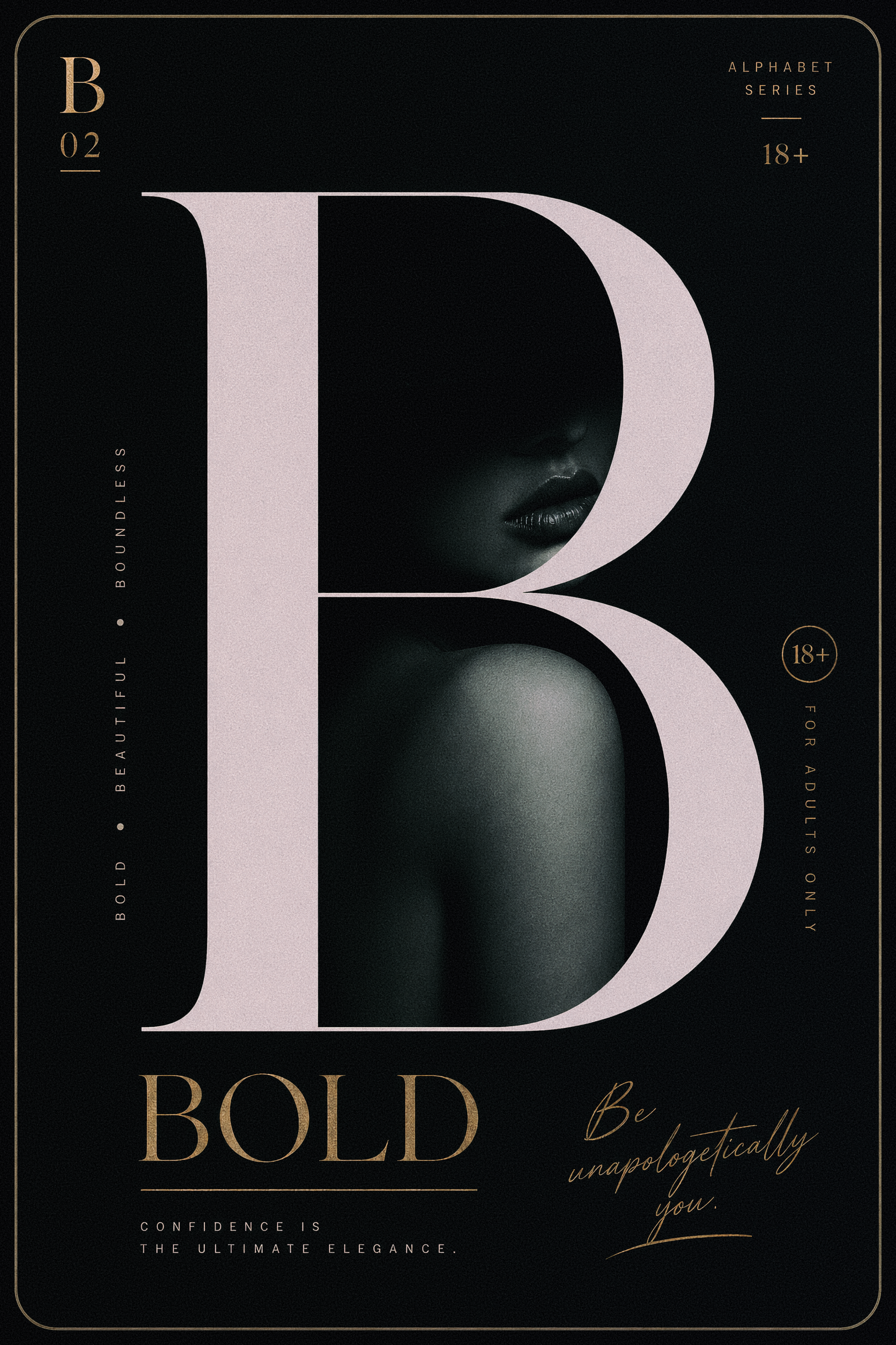 poster B branding design dribbble graphic design illustration poster typography