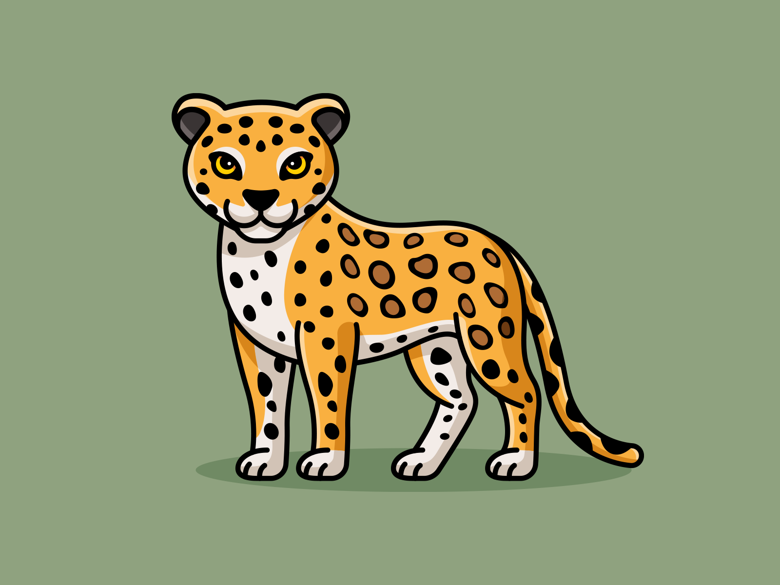 Jaguar Sticker Illustration