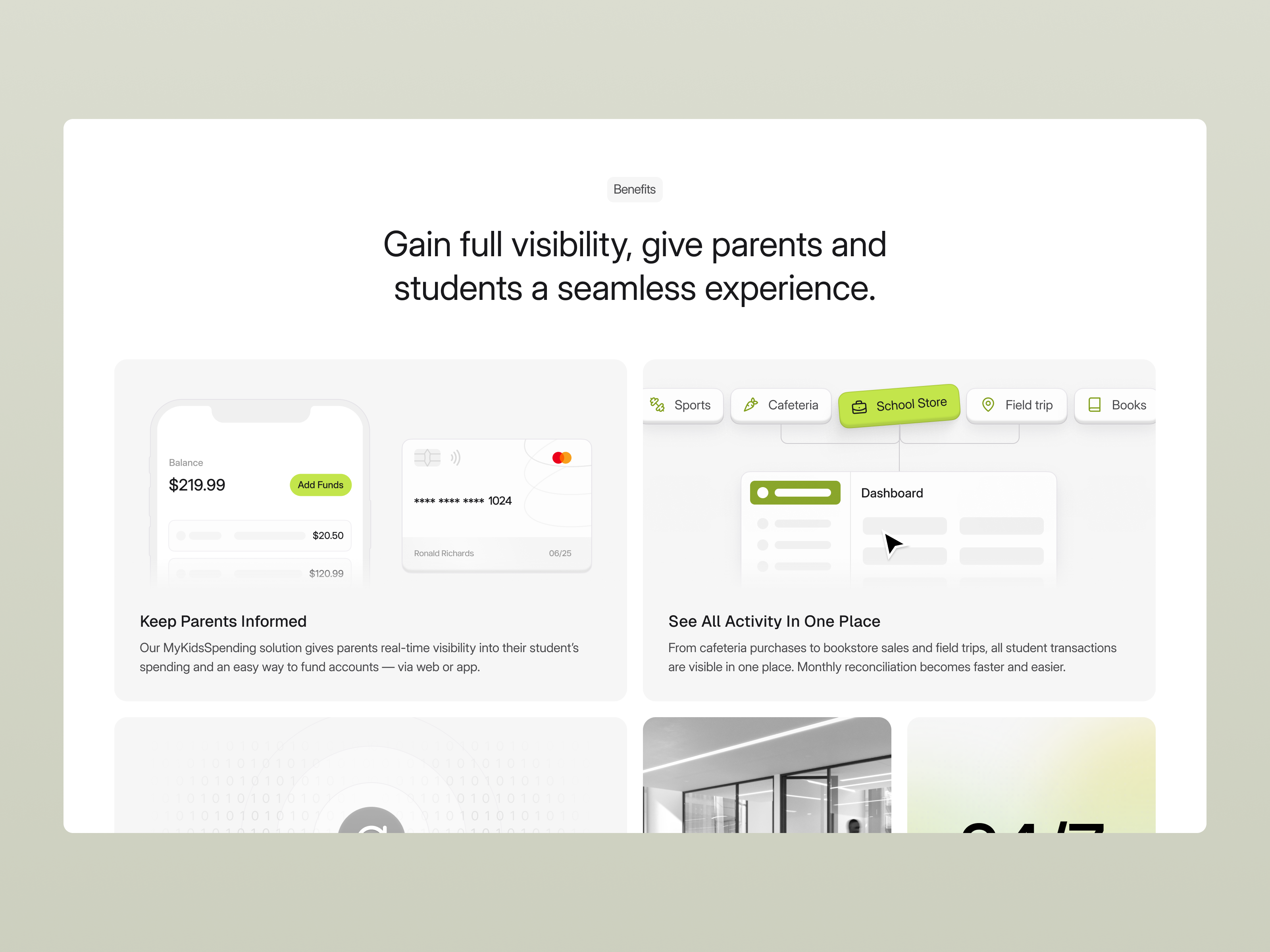 Odin - Modern Landing Page Design for Educational Payments animation autolayout dashboard design desktop homepage illustration landing light theme point of sale pos system student payment ui ui design ux uxui design web design website