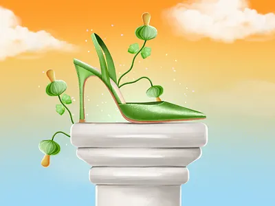 High Heels 2d abstract adobe adobe illustration adobe photoshop art artwork clean colorful creative design designer digital art flat graphic design illustration minimal modern simple vector