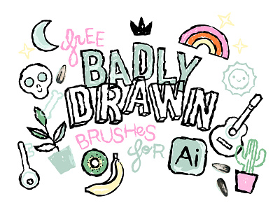 FREE scribble brushes for AI ai brushes badly drawn badly drawn brushes doodles doodling free free brushes free resources hand drawn brushes illustrator brushes messy brushes scribble brushes scribbles texture brushes