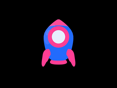 Rocket 3d animation daily practice graphic design motion graphics