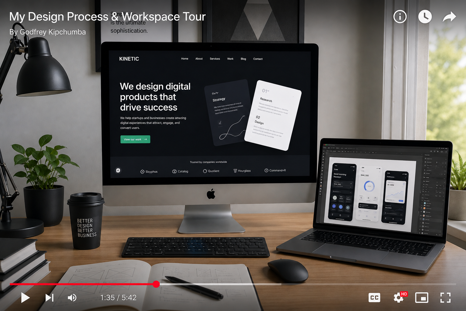 My design process and workspace tour