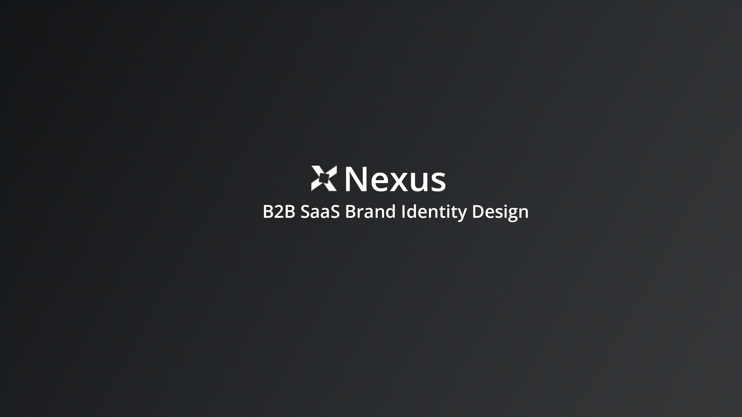 Nexus B2B SaaS Brand Identity Design b2b saas brand identity branding graphic design landing page logo design photoshop
