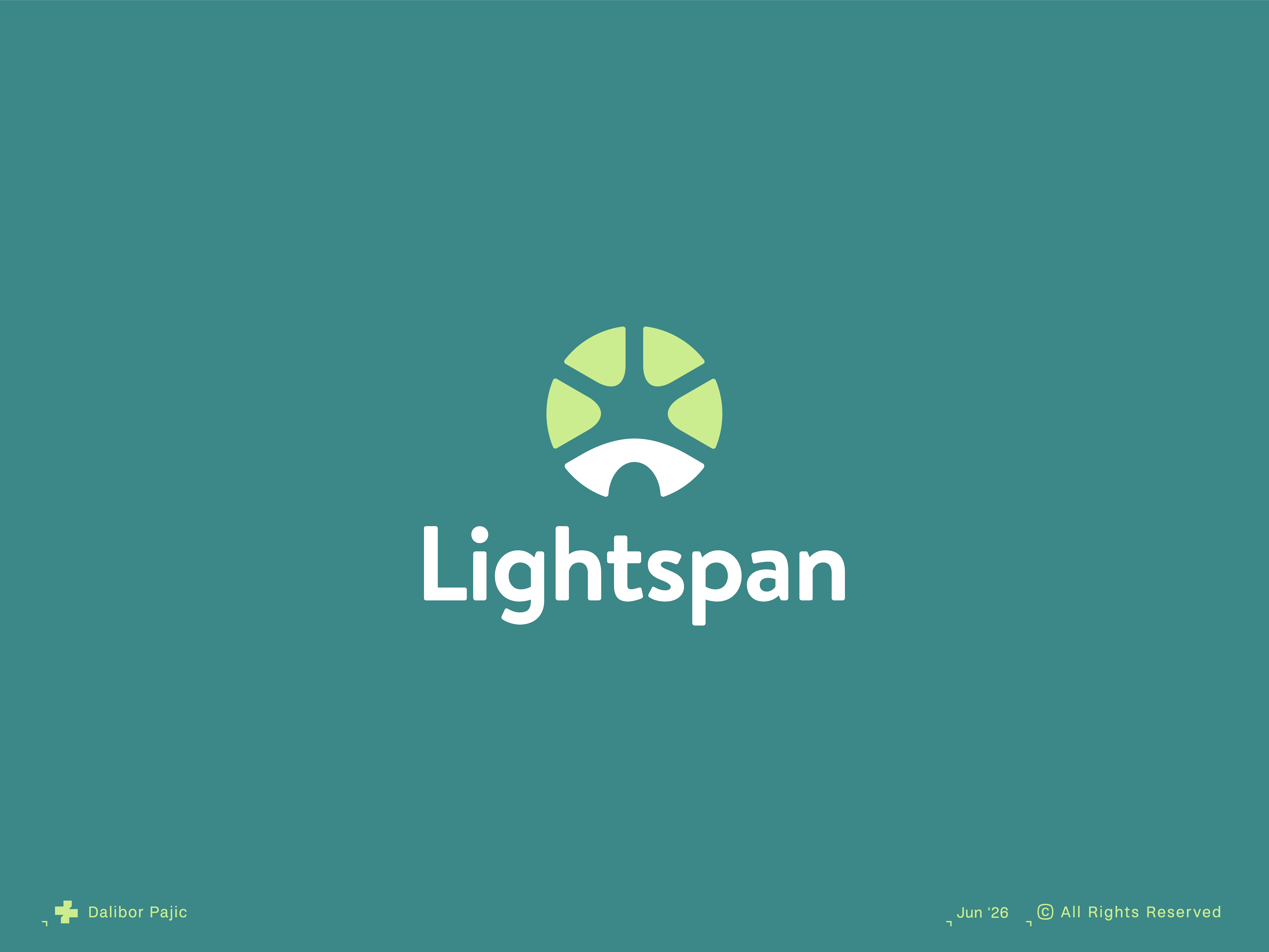 Lightspan, bridge and sun logo