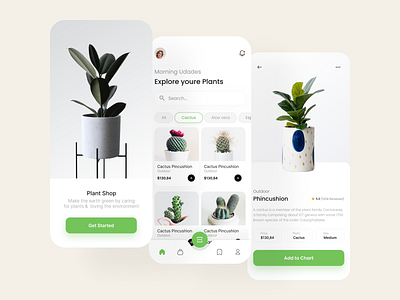 Plant Shop apps branding design graphic design illustration logo mobile udacoding ui web