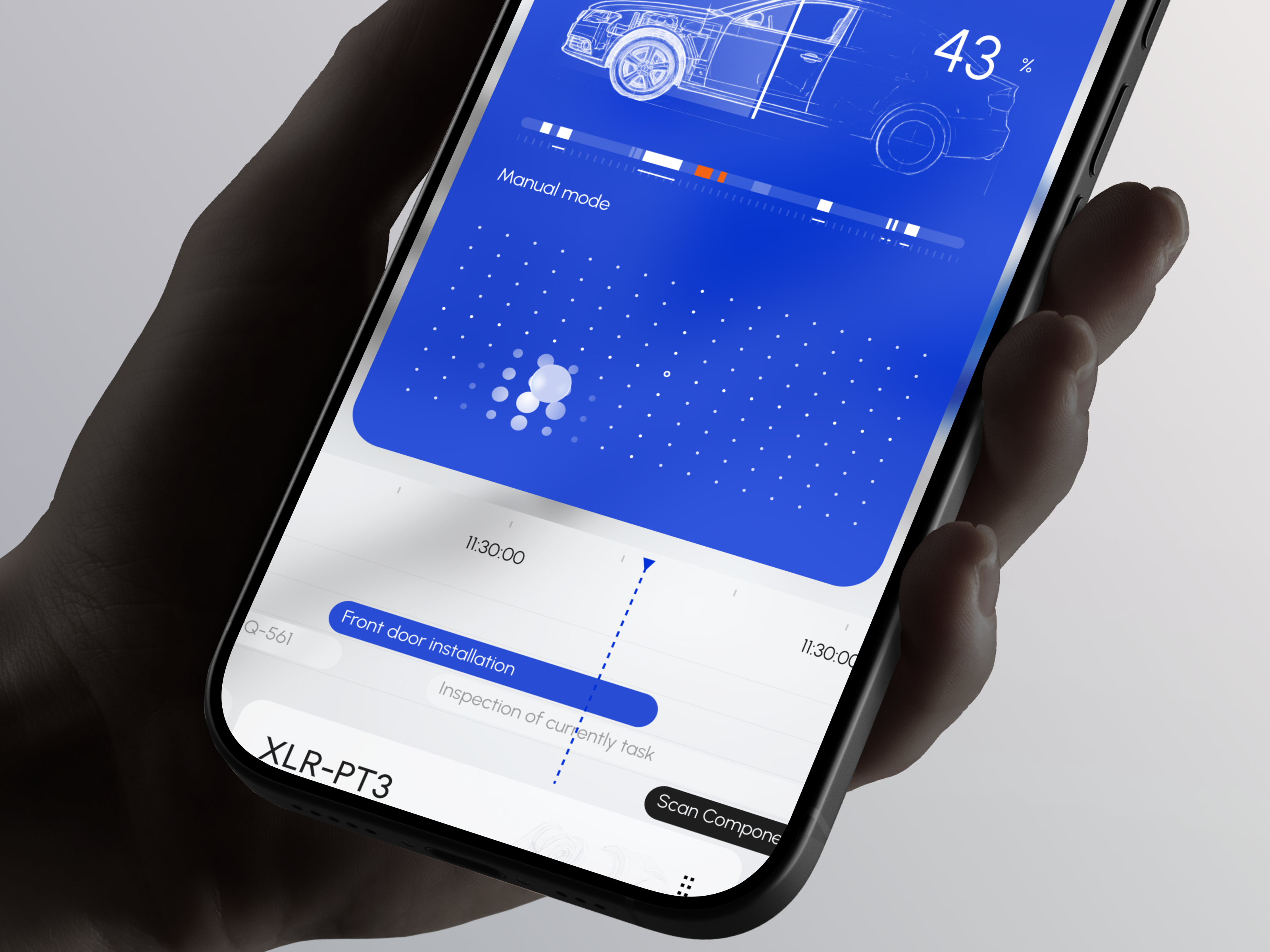 XLR Mobile App — Robot Control Interface ai app app design b2b business crm dashboard design interface managment mobile product robot robotic saas service software ui ux uxdesign