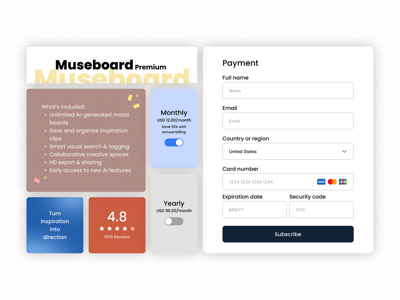 Daily UI - Challenge #002 - Credit Card Checkout checkout creditcard dailyui design ui webdesign website