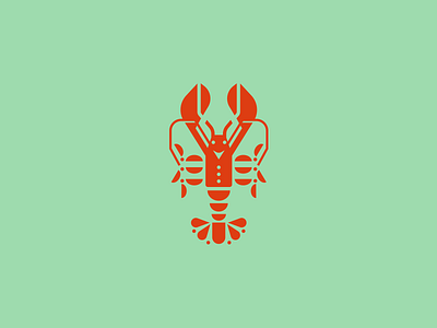 Lobster animal brand branding design elegant food geometry graphic design illustration lobster logo logo design logotype mark minimalism minimalistic modern ocean sea sign