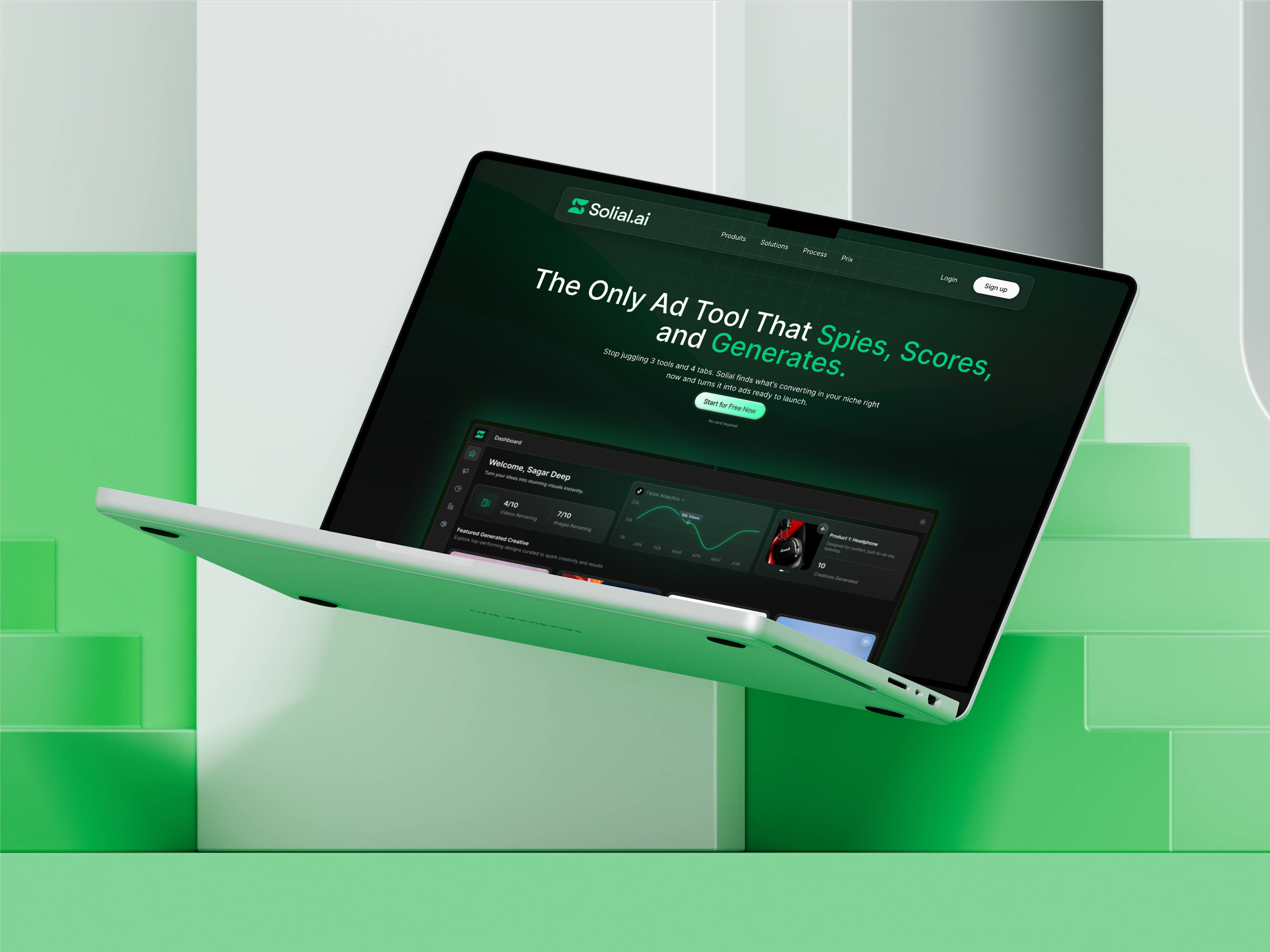 Website Design for AI-Powered Content Creation Platform ai product design ai product website ai website ai website design landing page design landing page design for starups startup landing page design ui design web design for ai startups website design