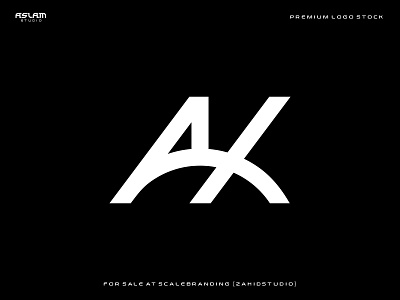 AK Logo 3d animation app art branding design flat illustration logo ui