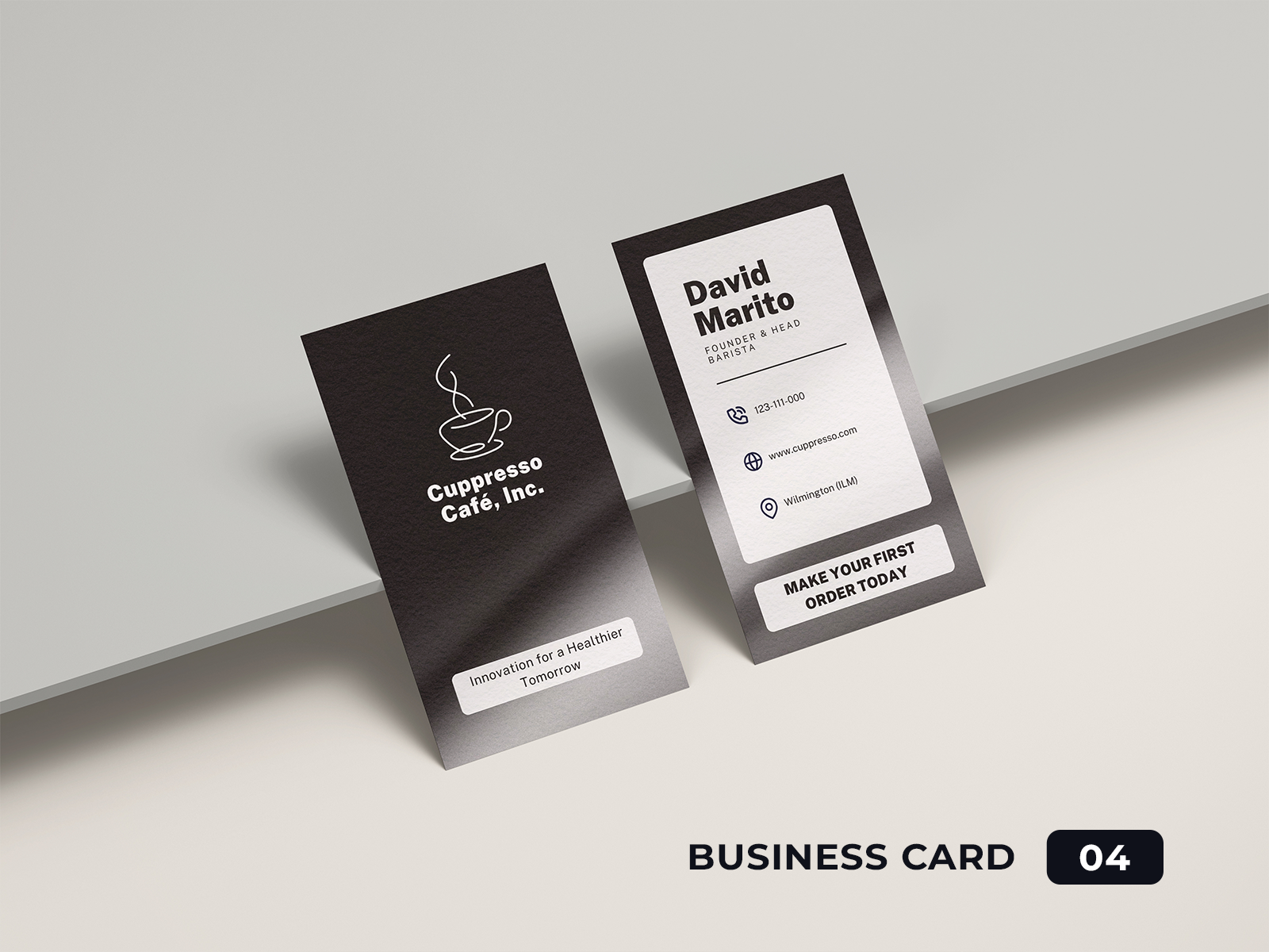 Cupresso Cafe – Vertical Café Card artdirection brand identity brandidentity branding business business card businesscard businesscarddesign design designservice freelancedesign graphic design graphic designer identity logo visual