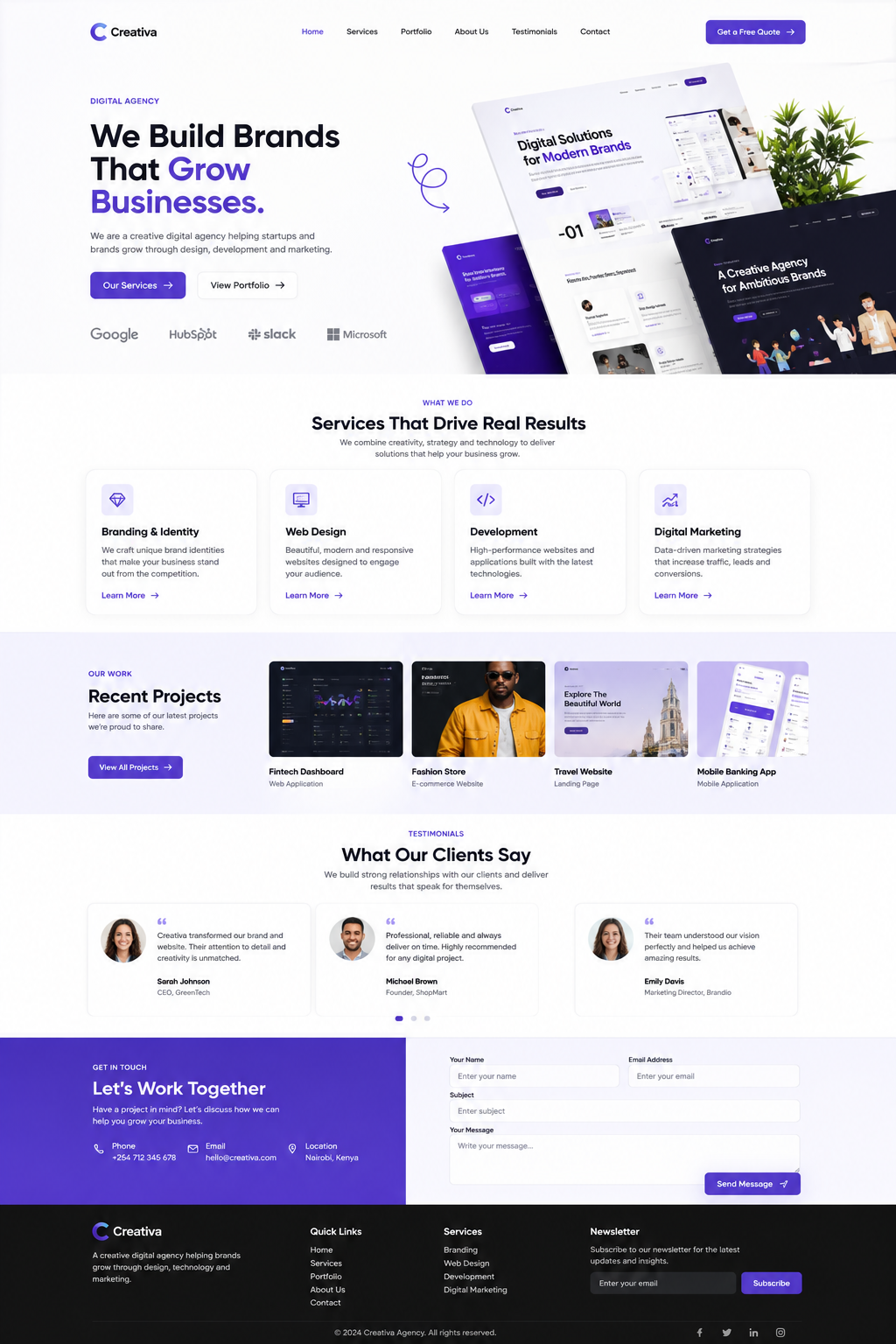 🌐 Digital Agency Landing Page