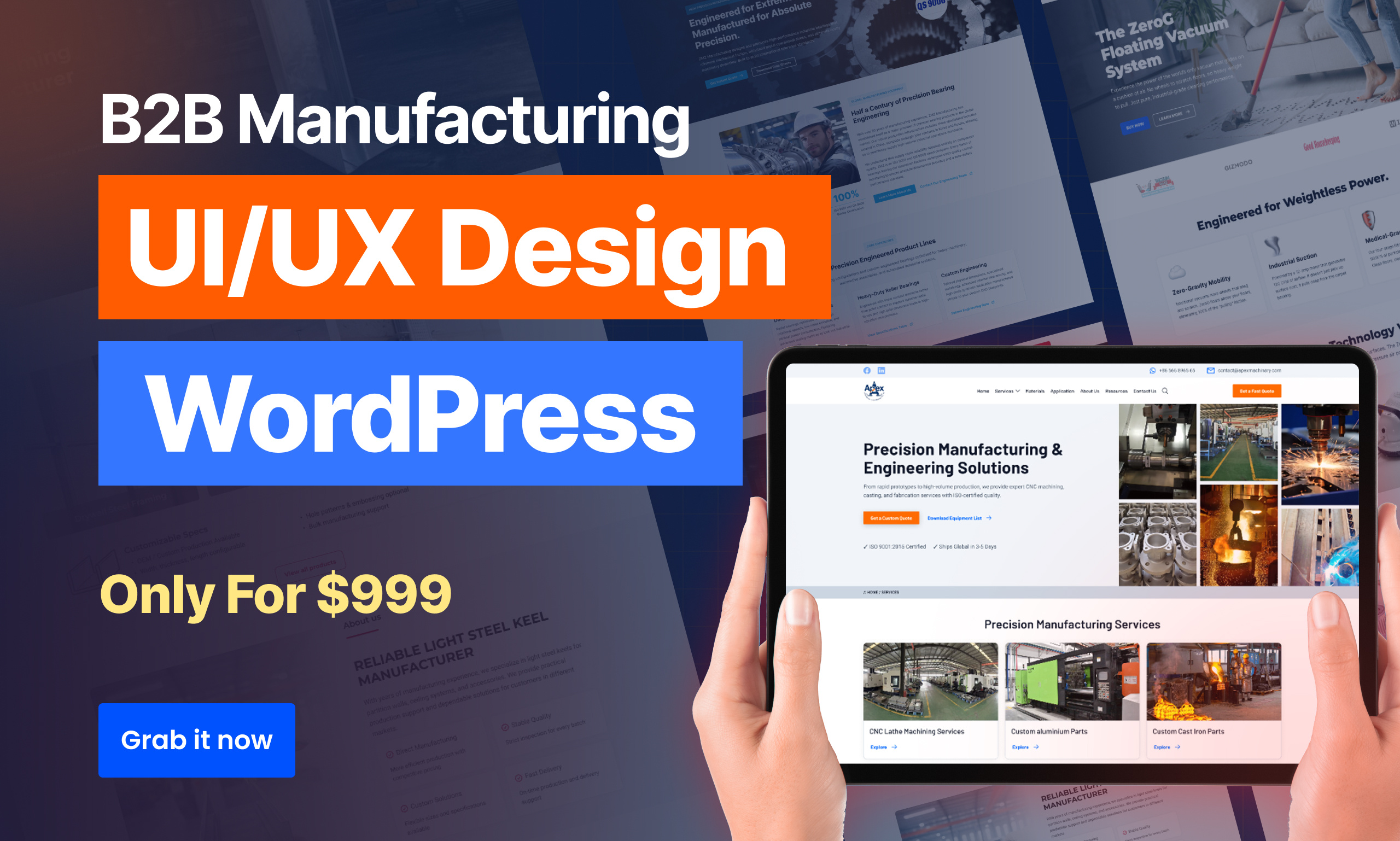 B2B Manufacturing Website Design for only $999 b2b website⁠ ⁠b2b ecommerce⁠ ⁠clean layout⁠ ⁠corporate web⁠ ⁠custom wordpress⁠ ⁠dashboard ui⁠ ⁠data visualization⁠ ⁠elementor pro⁠ ⁠figma to wordpress⁠ ⁠grid system⁠ ⁠industrial design⁠ ⁠interactive interface ⁠lead generation⁠ ⁠manufacturing website⁠ ⁠modern enterprise⁠ ⁠product catalog⁠ ⁠responsive web⁠ ⁠supply chain ui⁠ ⁠ux architecture⁠ ⁠wordpress development⁠