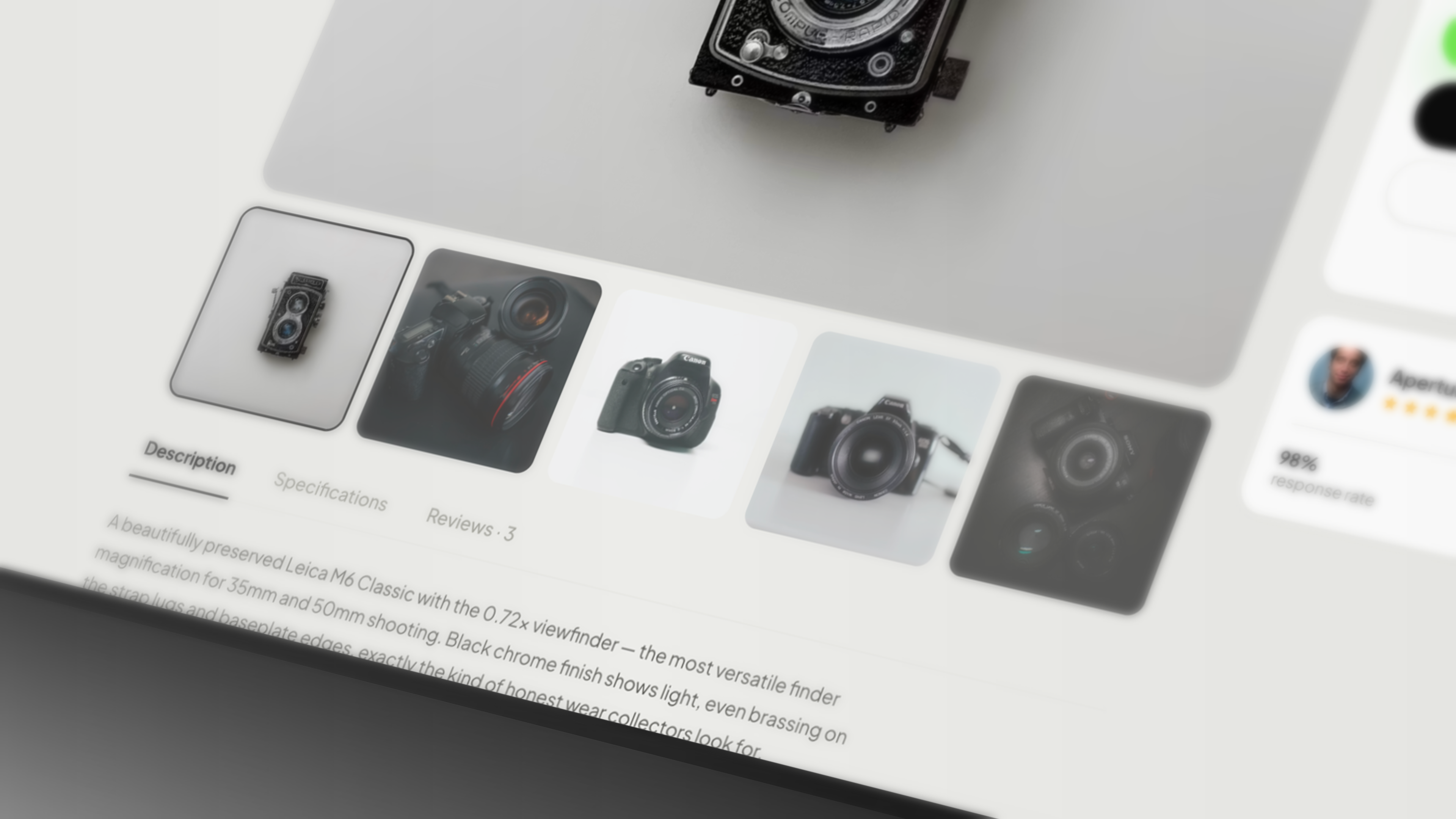 Trove – Pre‑Owned Gear Marketplace UI