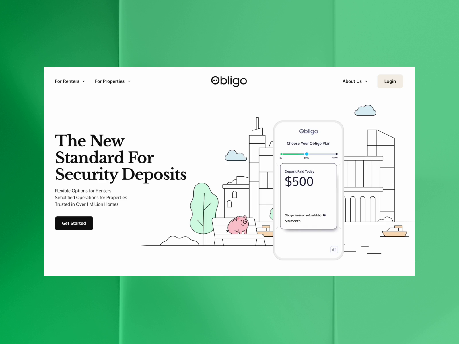Example of Obligo Website