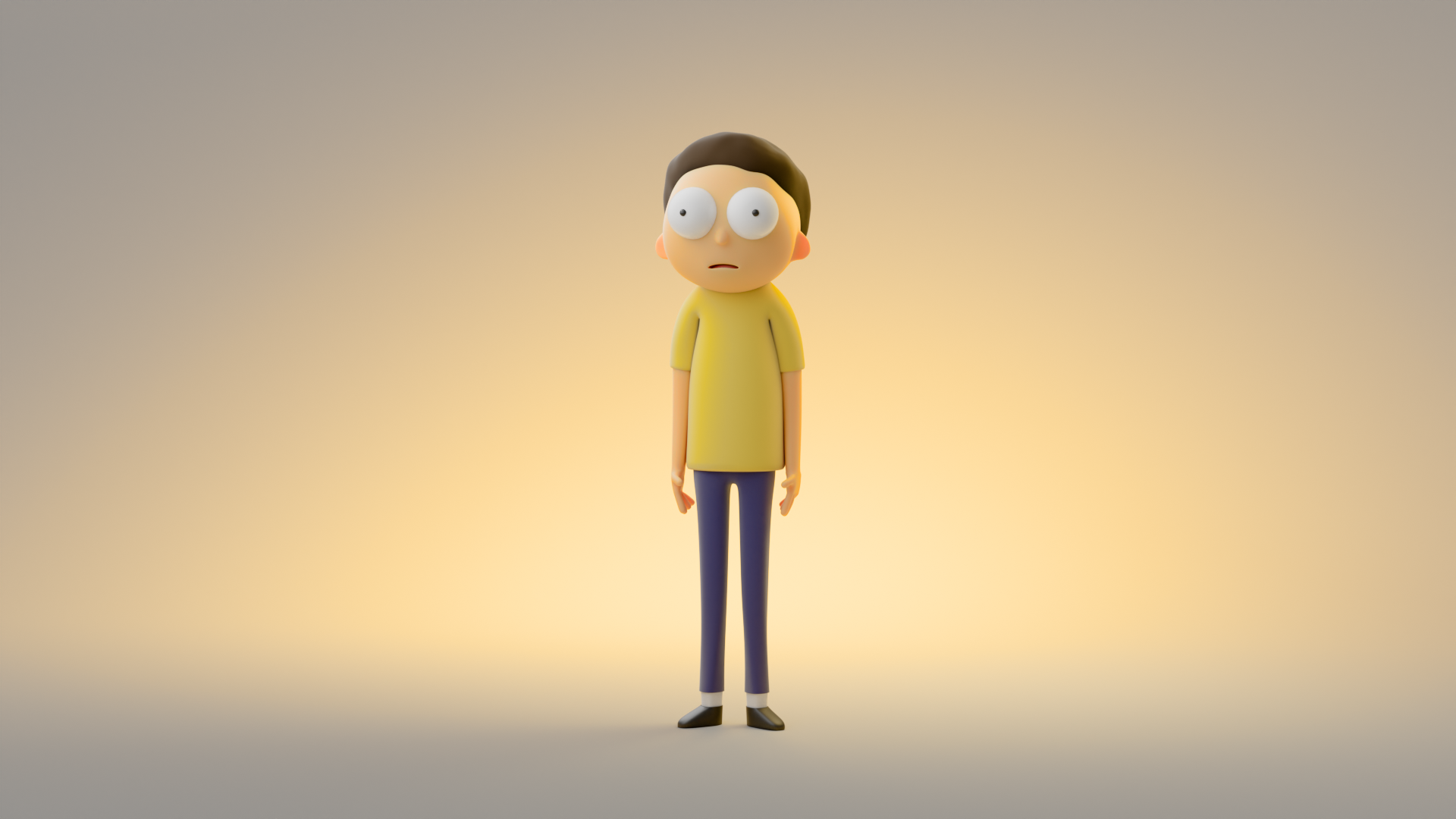 Morty Smith 3d blender character morty morty smith rick rick and morty stylized