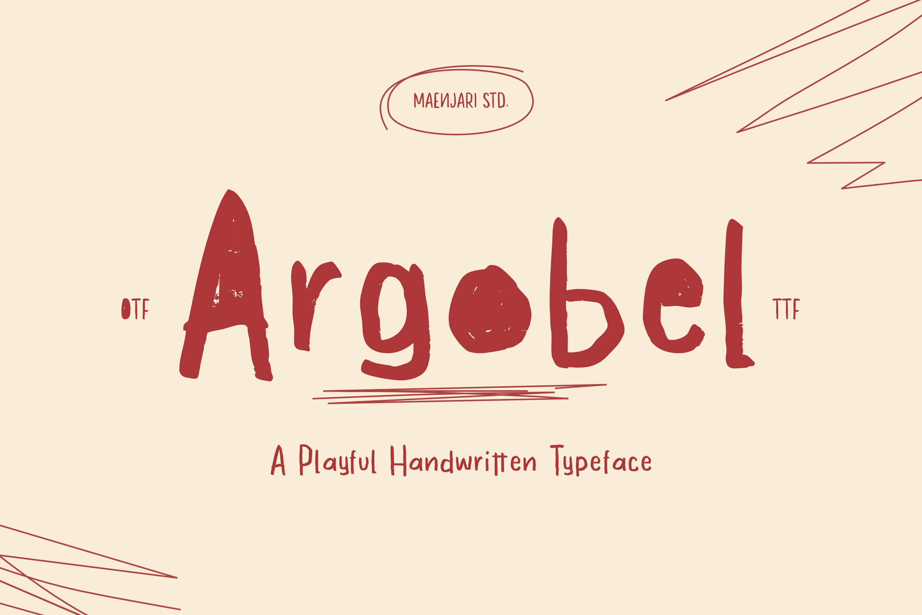 Argobel | Playful Quirky Handwritten branding cute font display font font handwritten lettering packaging playful quirky type design typeface typography