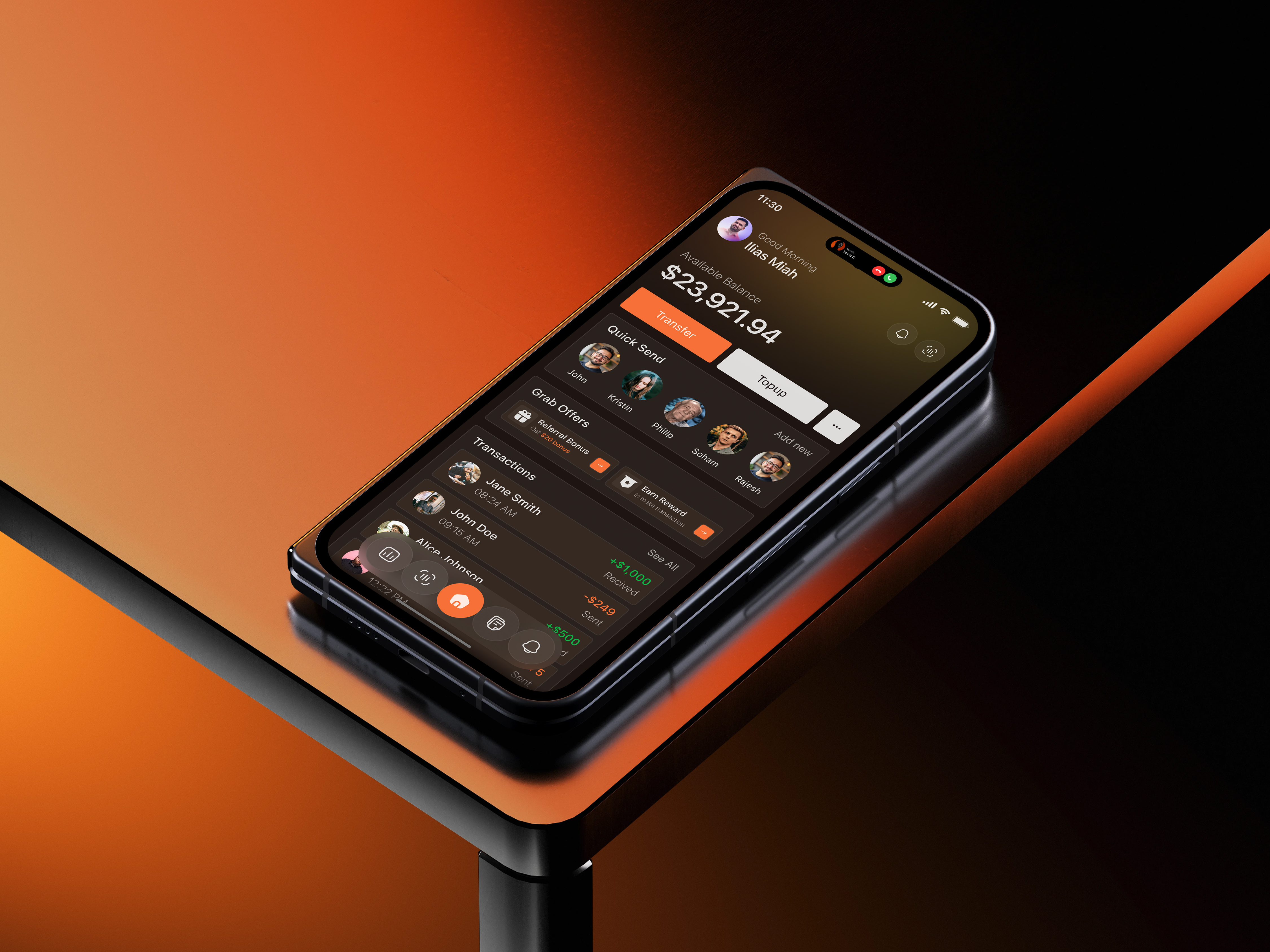 Nexora – Fintech Mobile App Design app interface product service startup ui ux web