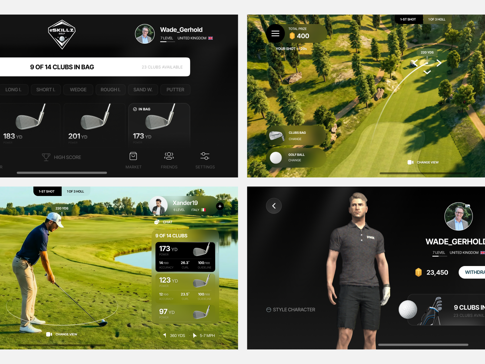 Golf gaming experience, designed for competition ⛳️