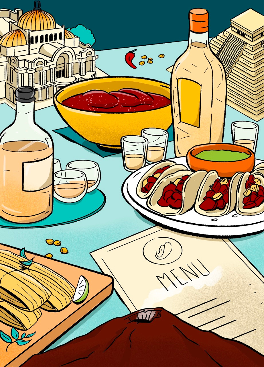 Monocle_Mexico editorial illustration procreate