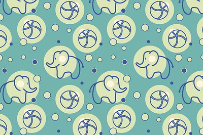 Blue Baby Elephant Pattern all over print animal baby fashion baby pattern baby product bedsheet print blue childish pattern design digital product fabrics fashion trend home decor illustration kids items print design retail shop seamless pattern textile graphics textile pattern
