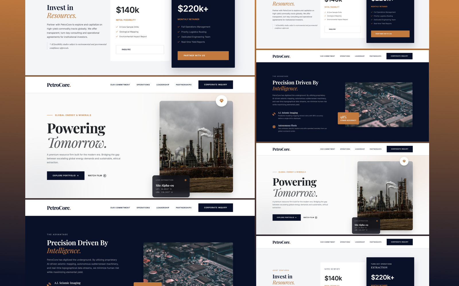 Oil, Gas HTML Template branding dashboard design figma figma design product design ui ui design uiux user experience ux design web design website design