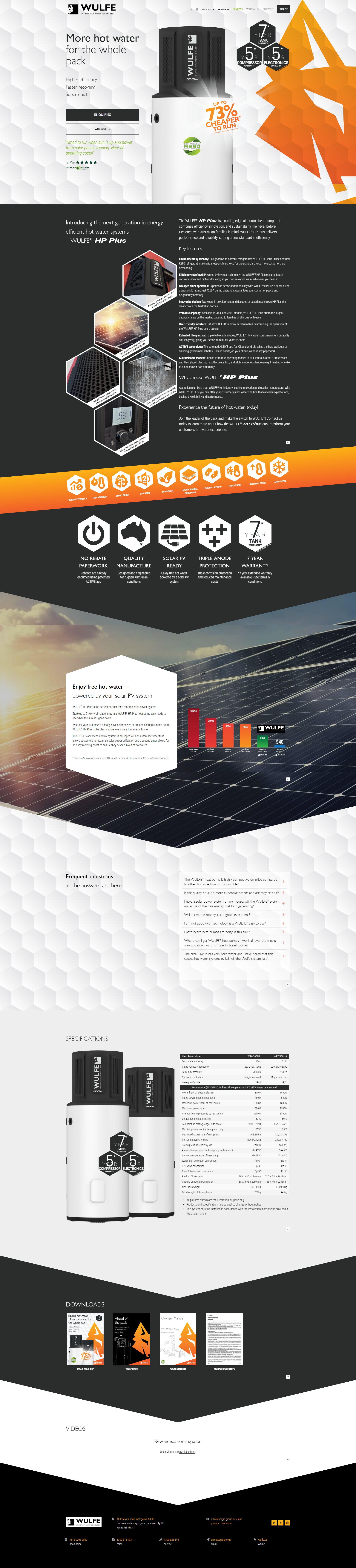 WULFE HP Plus design squarespace website