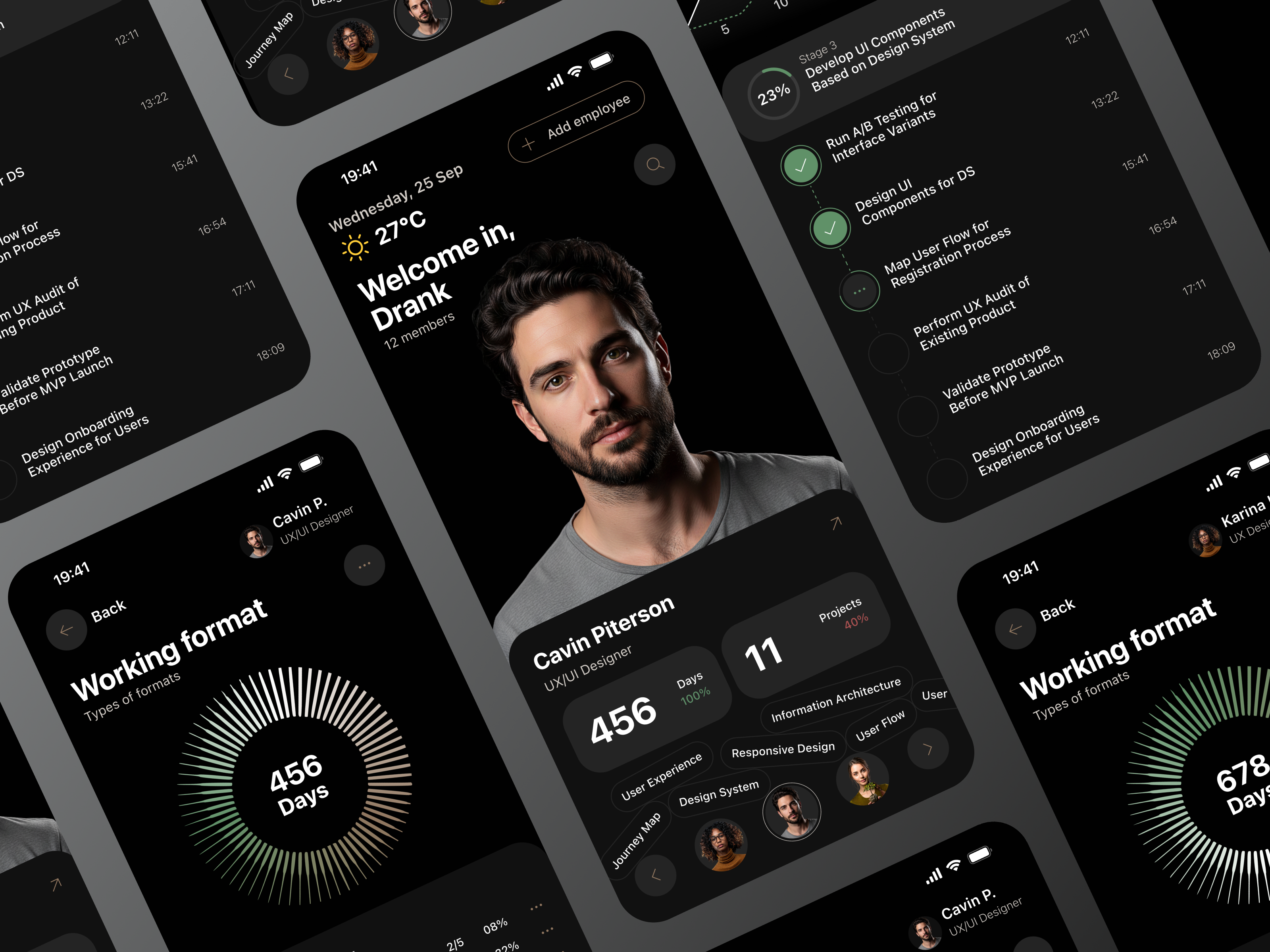 Team Management Mobile App UI