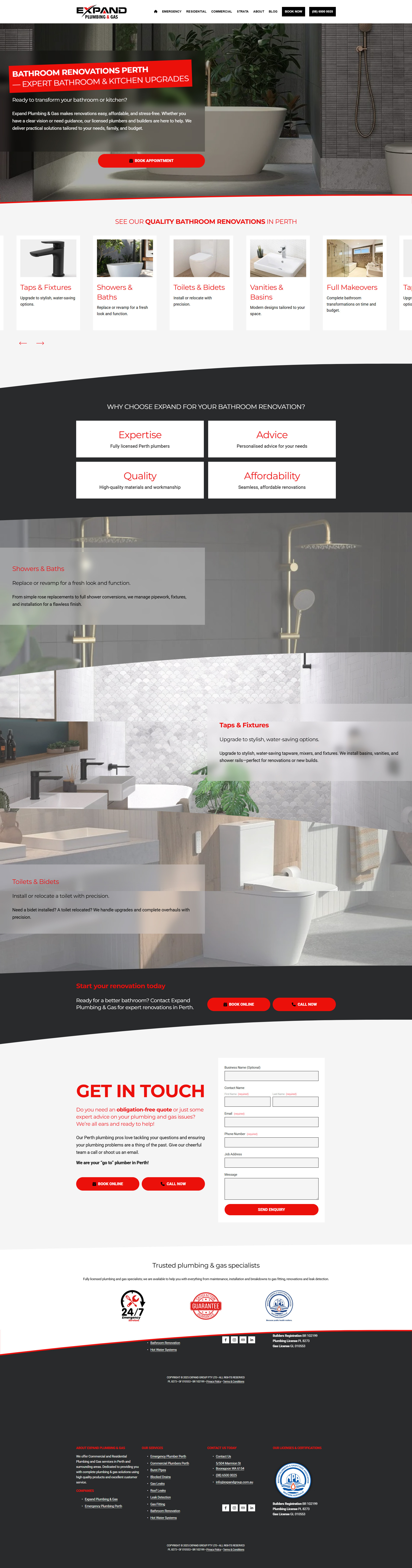 // Expand Plumbing & Gas / website