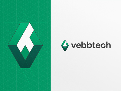 Vebbtech Logo Exporation. V+T. brand identity branding education platform grid identity isometric logo logotype mark multistability sweden tech vebb visual illussion web web platform