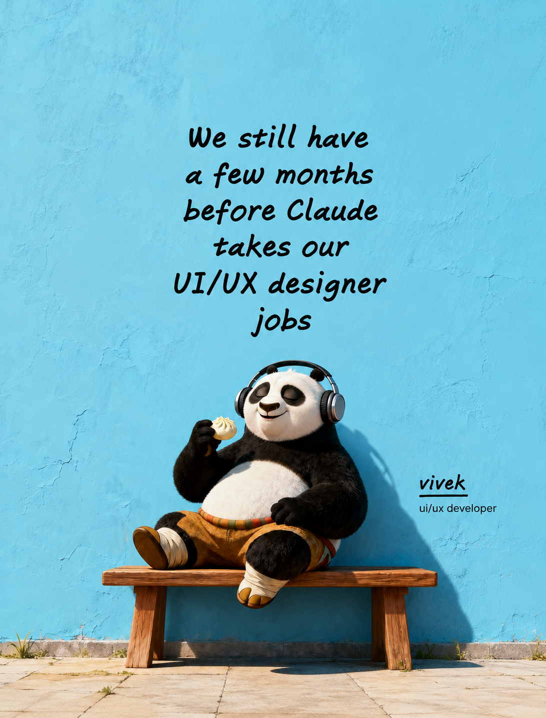 Designer vs AI 😎 3dart ai branding claudeai creative creativity design designcommunity designerlife digitaldesign dribbble graphicdesign humor illustration productdesign uidesign uiux userexperience userinterface uxdesign