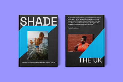 Shade the UK rebrand book branding charity design editorial identity layout logo social impact visual identity