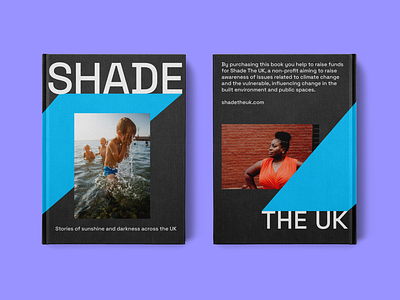 Shade the UK rebrand book branding charity design editorial identity layout logo social impact visual identity