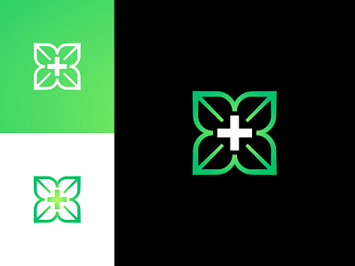 Cross Leaf logo branding cross design icon leaf logo logodesign logotype minimal vector