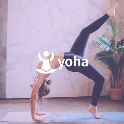 Yoha | Virtial Yoga Studio app branding design graphic design illustration logo typography ui ux vector