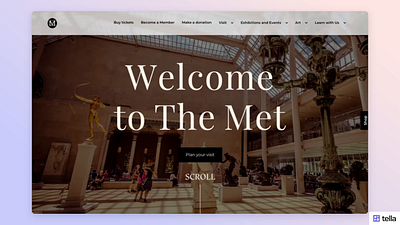 MET Museum redesign branding concept design redesign webflow