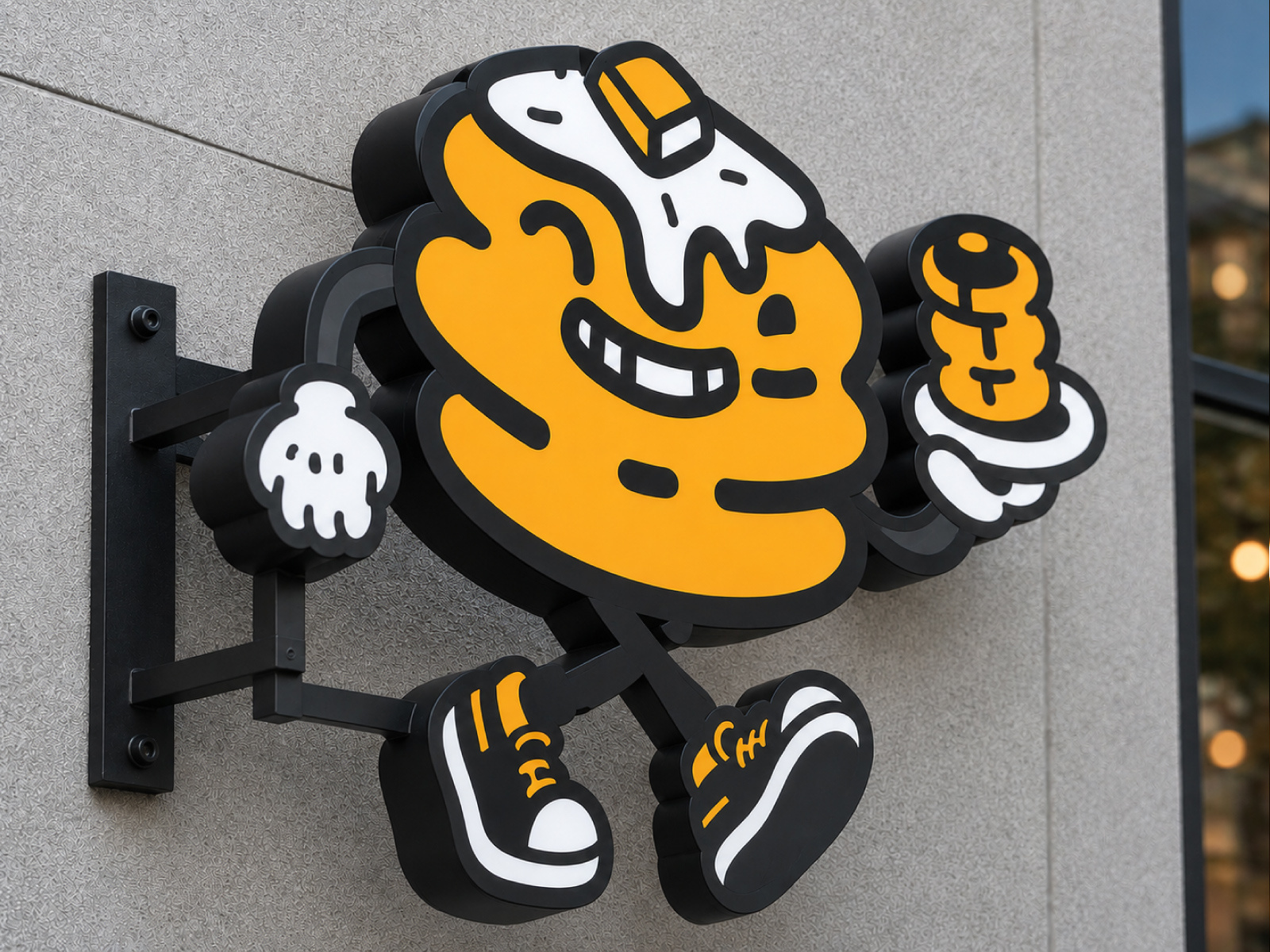 Rom's Mini Pancakes: Signage Design