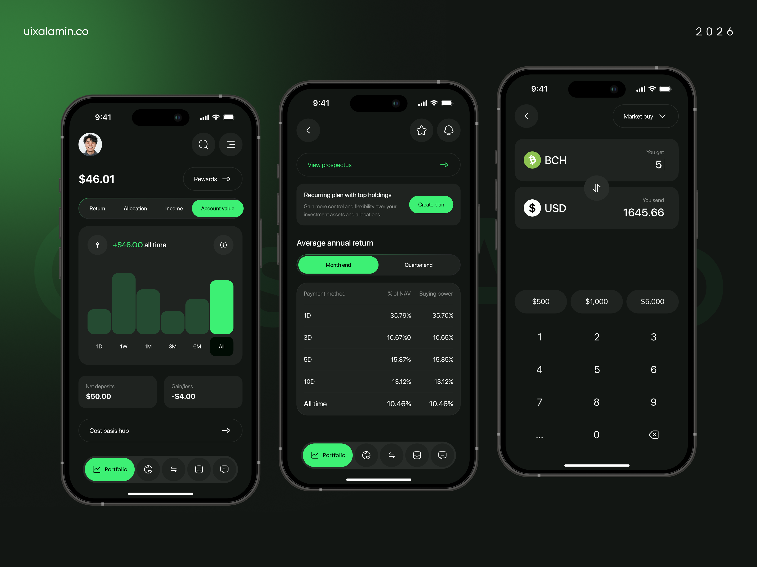 AI Trading App Design