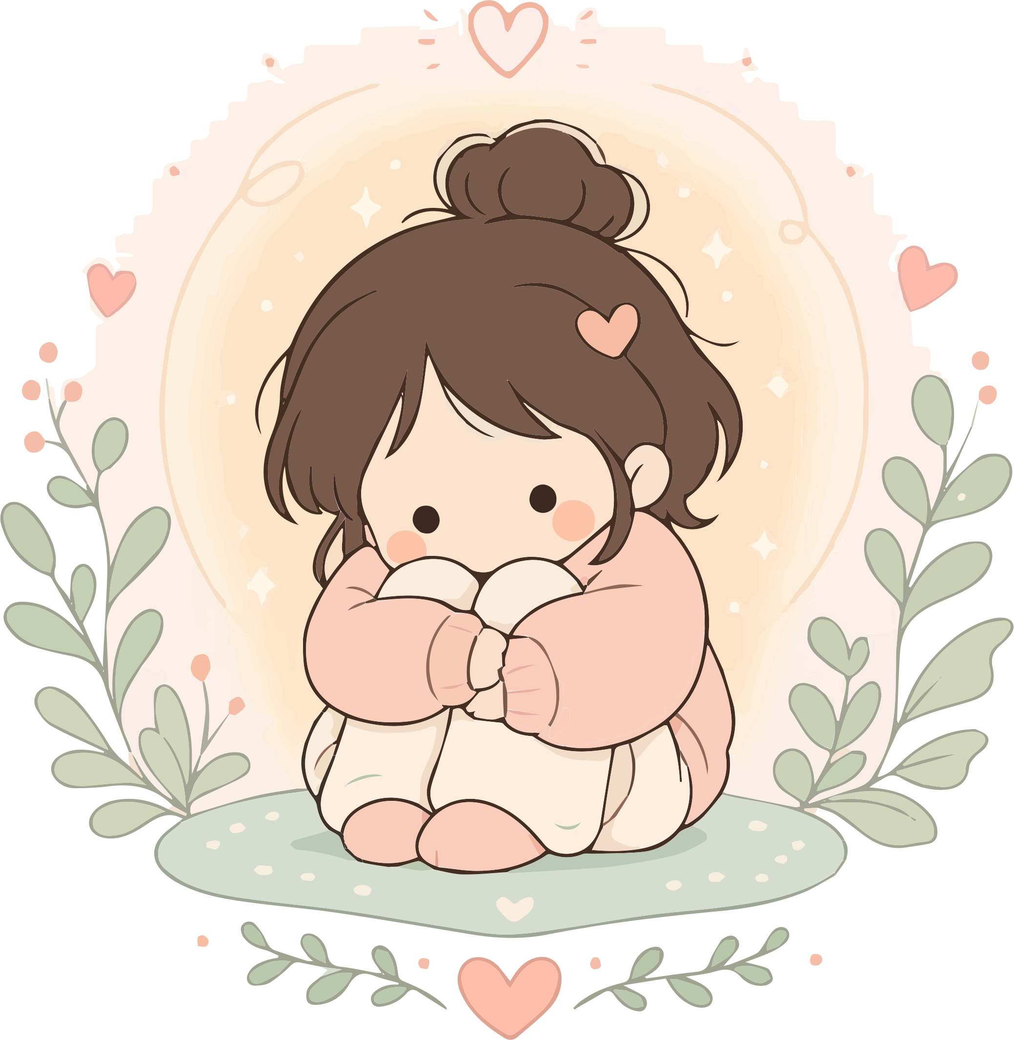 Mental Health & Self-Love Sticker branding design graphic design illustration sticker vector