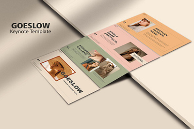 GOESLOW - Keynote Template #1 app branding design graphic design illustration logo typography ui ux vector