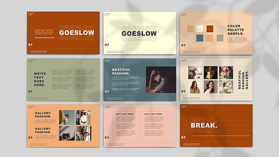 GOESLOW - Keynote Template #5 app branding design graphic design illustration logo typography ui ux vector