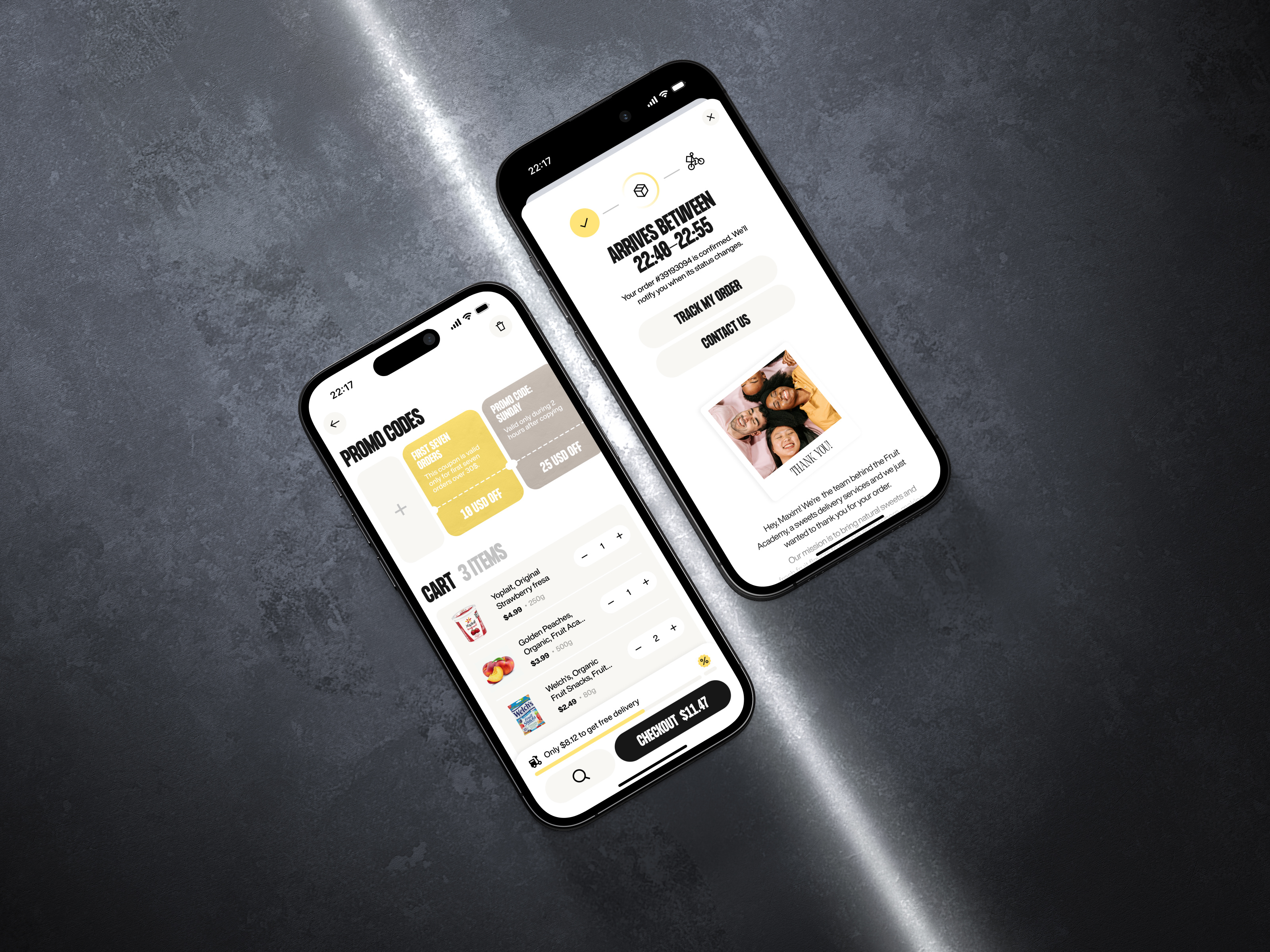 Mobile Cart | Promo Codes UI cart checkout clean design ecommerce ios iphone mobilecart mobiledesign shopping app