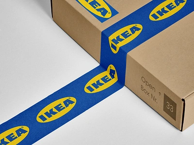 IKEA Parcel Box Design box boxdesign design graphic design illustration logo normalbox pack packagedesign packaging parcel typography